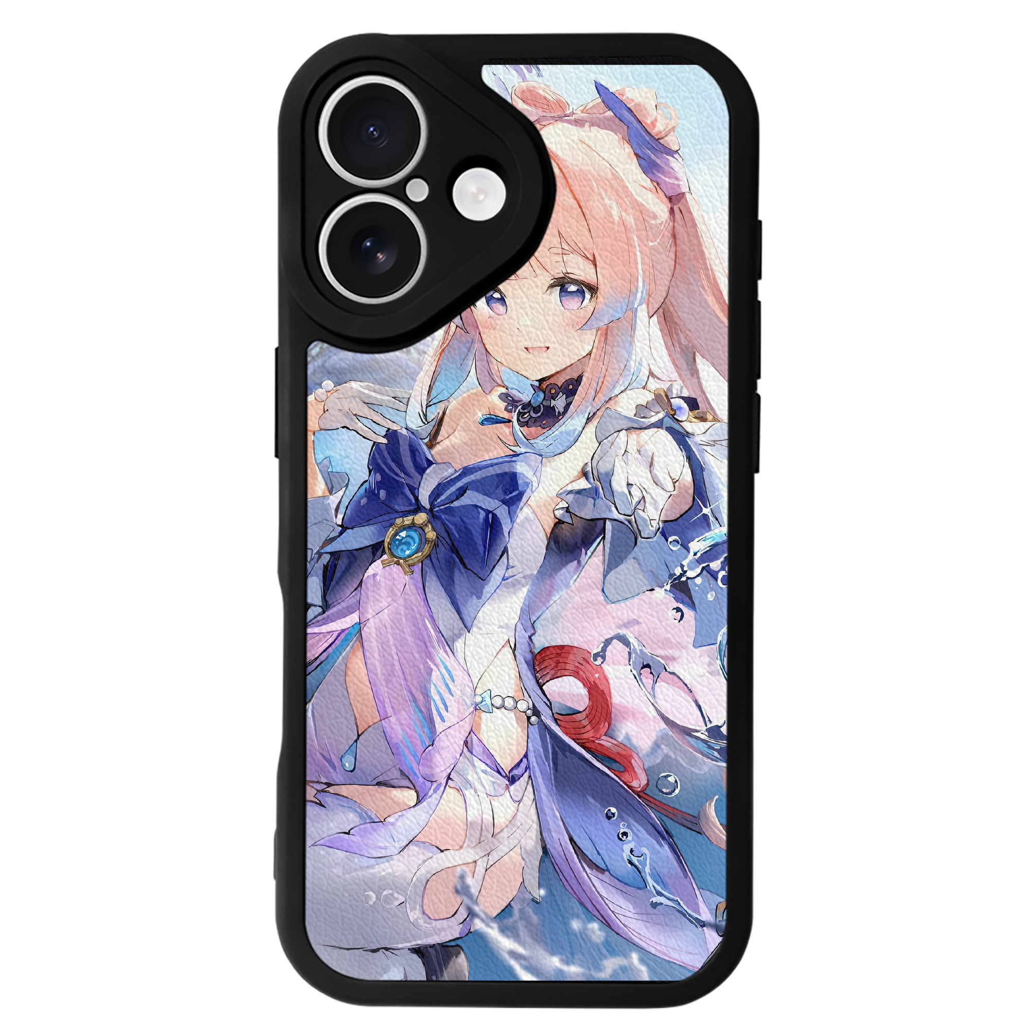 げんし神 genshin 【iPhone 16シリーズ対応】シリコンスマホケース（レザー調） 材質：シリコン